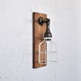Opviq Lámpara de Pared Pp172 Madera y Negro